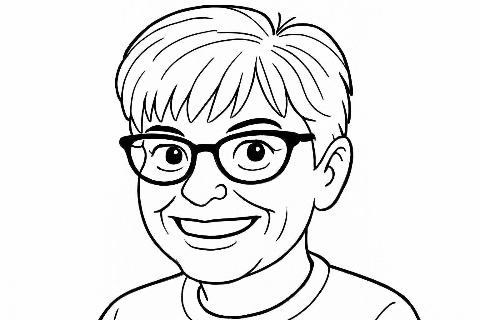 make this into a line art cartoon - HR Data Labs LLC